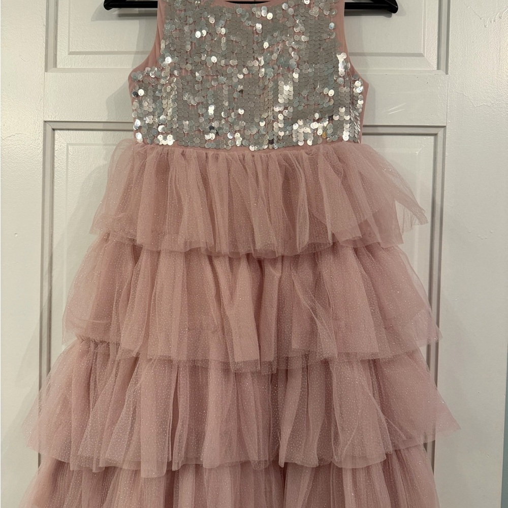 H&M Pink Sequin Tulle Dress